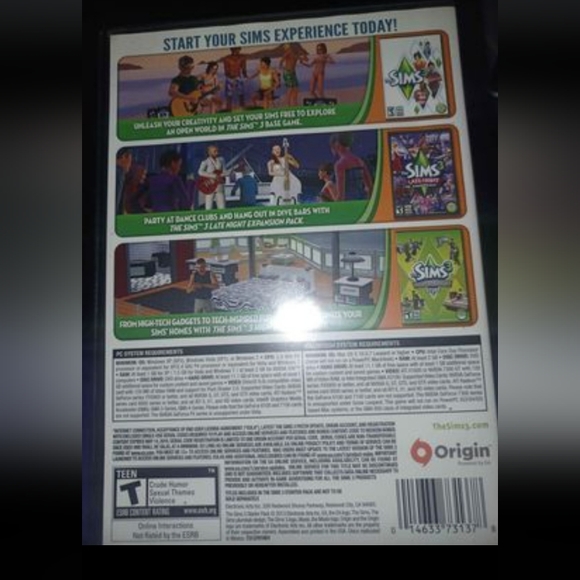 ✨️4/$10✨️PC GAME- Sims 3 starter pack - Picture 2 of 2